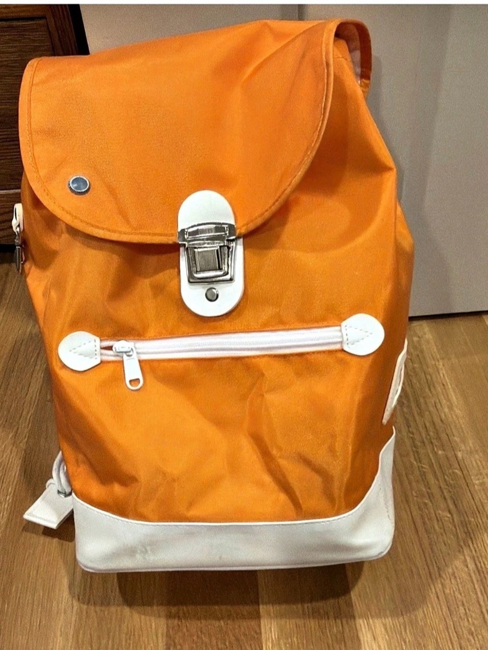 Japanese Elementary School Backpack Orange Nylon Pal Bag Made In Japan ランリュック